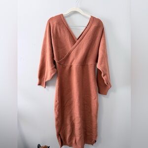 SHEIN Wrap Sweater Dress